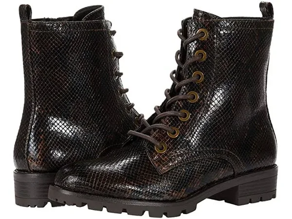 Women's White Mountain Danvers Combat Bootie - Size: 9, Brown
