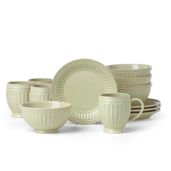 Lenox French Perle Everything Pistachio 12 Piece Dish Set