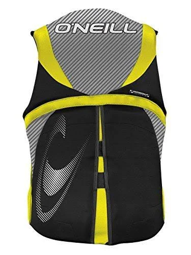 O&Neill Mens Reactor USCG Life Vest M Black/smoke/yellow (4720)