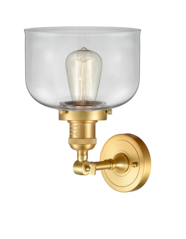 Innovations 203-SG-G72-LED Satin Gold Large Bell 1 Light Sconce