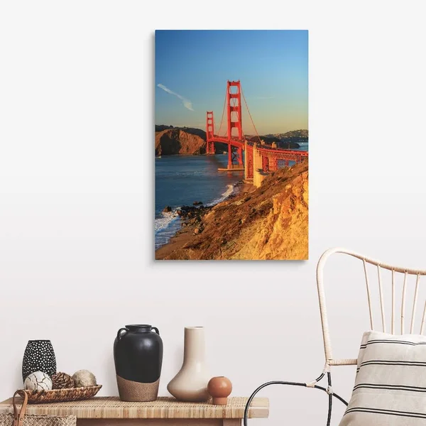 View of Golden Gate Bridge, San Francisco, California, USA, Canvas Wall Art, 24x36, Great Big Canvas