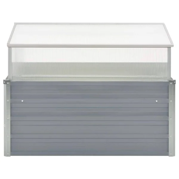 vidaXL Greenhouse Anthracite 39.4x22x39.4x22x30.3x22 Galvanized Steel