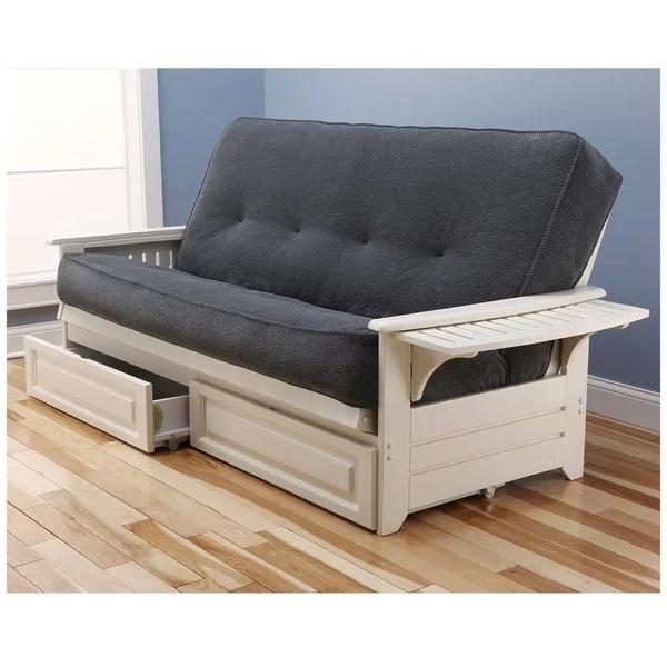 Kodiak Furniture Phoenix Marmont Futon and Mattress - White