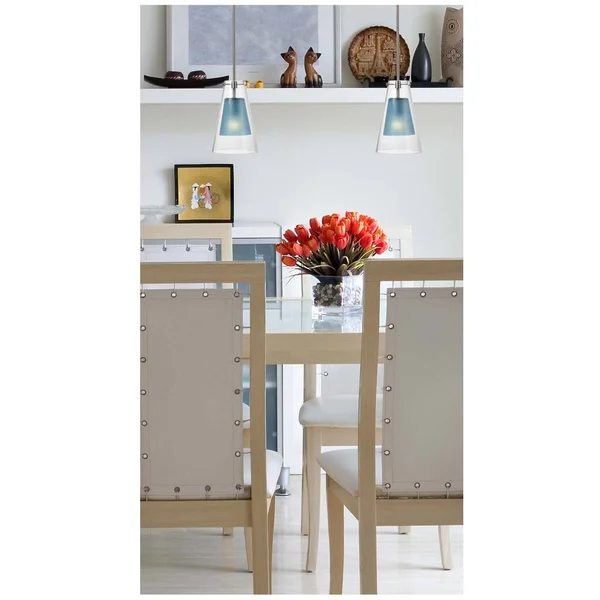 Kenroy Home 93105BLU Wolf 1 Light Mini Pendant Blue