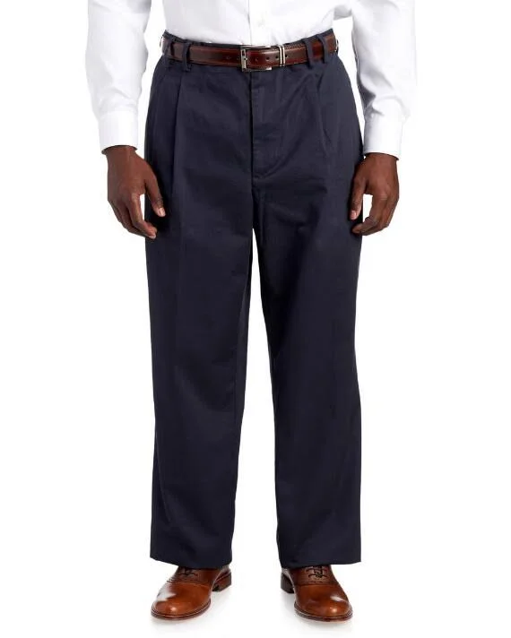 Big & Tall Izod Pleated Chino Pants - Khaki - 50x32