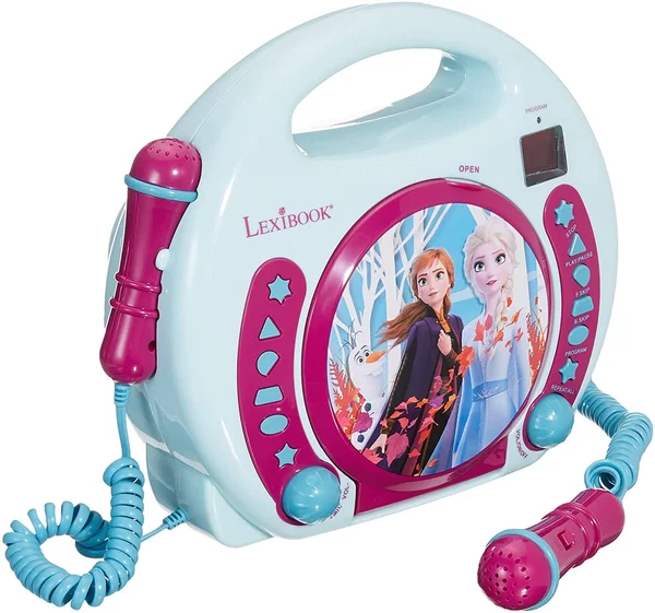 Lexibook RCDK100FZ CD Player with 2 Mics Disney Frozen