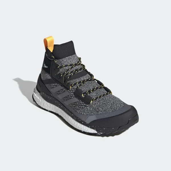 Adidas Terrex Free Hiker Parley Hiking Shoes - Men's - Core Black, White, Solar Gold - 8