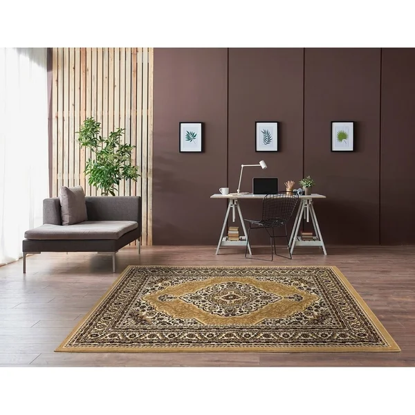 Princess Collection Oriental Medallion Area Rug, 5& 2x22 x 7& 2