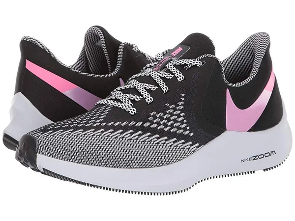 Nike Women's Zoom Winflo 6 Running Shoes, Size: 8.5, Black