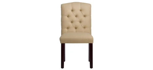Skyline Furniture Custom Tufted Dining Chair in Linen