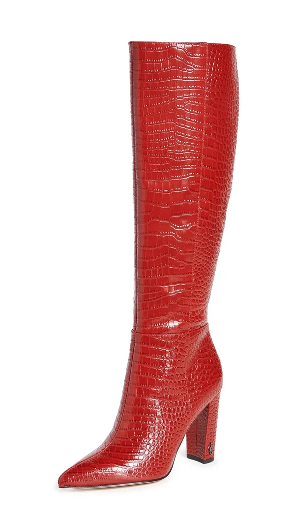 Sam Edelman Raakel 2 Boots Red Croc 5.5