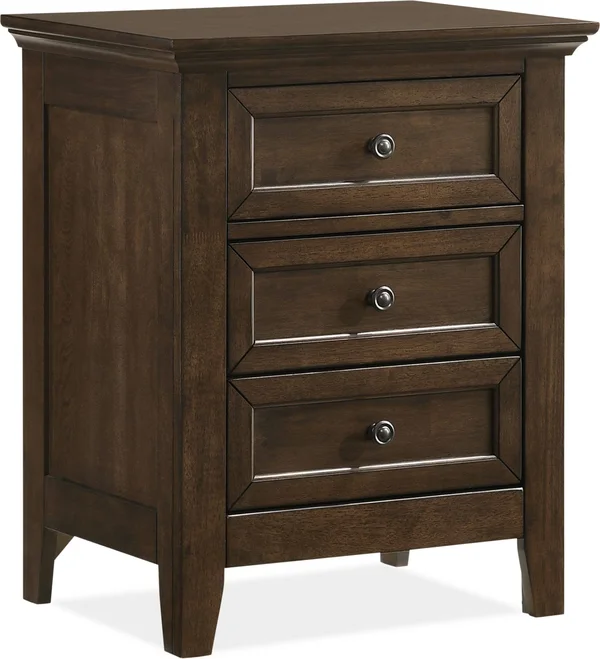 Lincoln Charging Nightstand - Hickory