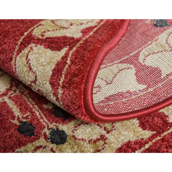 Unique Loom Carnation Edinburgh Area Rug - 7& x 10& (Rust Red)