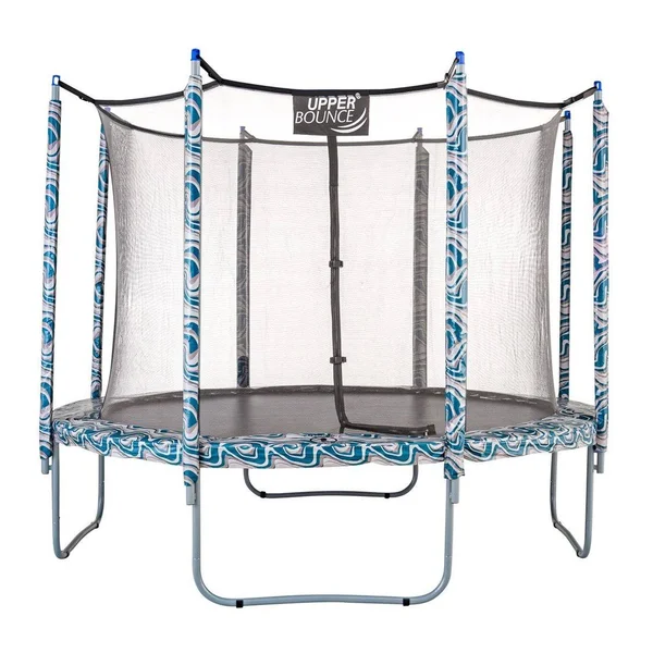 Upper Bounce Trampoline APPEARANCE Replacement Set, 12& Round Safety Pad with 12-pole Sleeve Protectors - Maui Marble