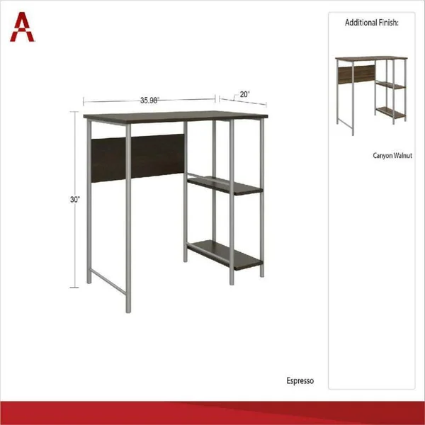Mainstays Computer Desk, Multiple Colors - Espresso
