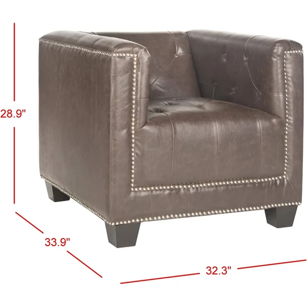 Safavieh Bentley Club Chair - Antique Brown