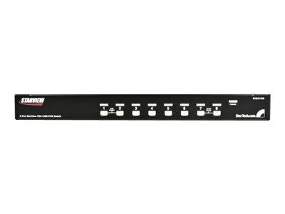 StarTech.com 1U RackMount USB PS/2 with OSD KVM Switch - 8 KVM Ports