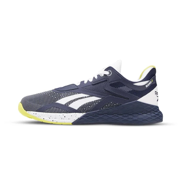 Reebok Men's Nano x Training Shoes - Vector Navy/White/Chartreuse 9.5