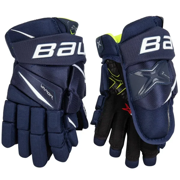 Bauer Vapor 2x Hockey Gloves - Junior - Navy - 11.0x22