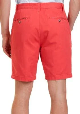 Nautica Men's Big & Tall Flat Front Chino Shorts - Sailor Red - 46