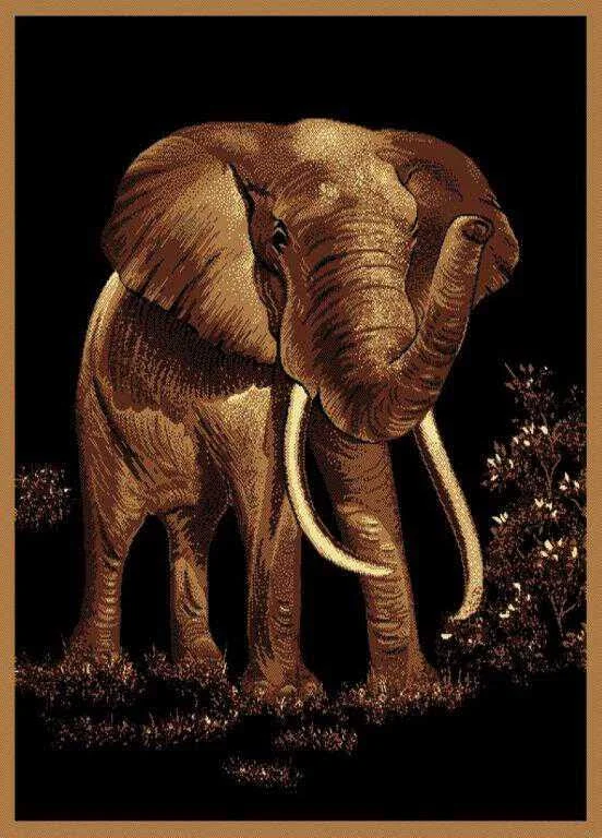 United Weavers Legends Elephant Multi 5&3x22 x 7&2x22 Area Rug