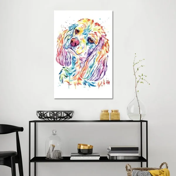 Lisa Whitehouse Canvas Prints - Curious Cocker ( Animal Art > Dogs > spaniels > Cocker spaniels art)