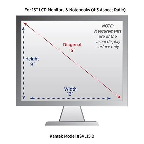 Kantek SVL15.0 Notebook LCD Privacy Filter