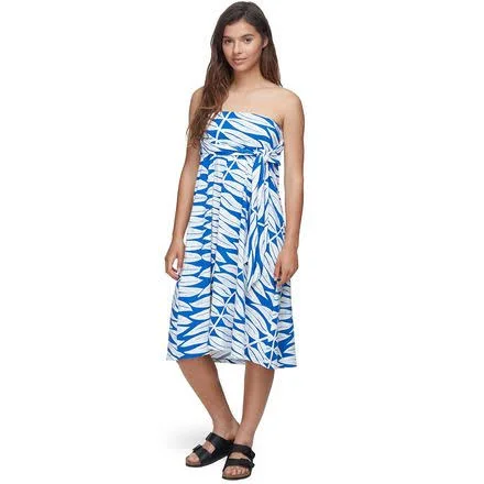 Patagonia Kamala Midi Skirt - Women's Eucalyptus Fronds/Bayou Blue - L