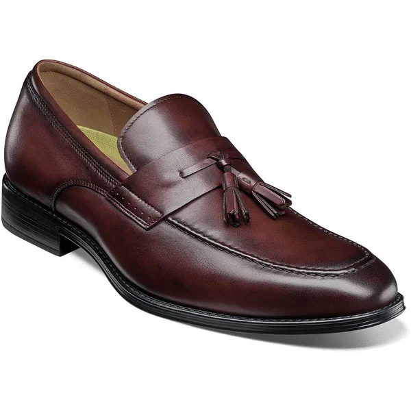 Florsheim Amelio Moc Toe Tassel Slip-On 7.5 Men's Burgundy