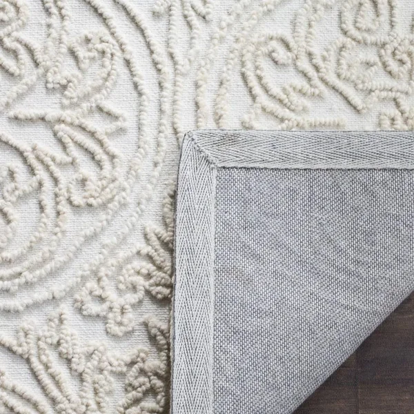 Safavieh Trace Rug Collection TRC101C - Ivory - 6& x 6& Square