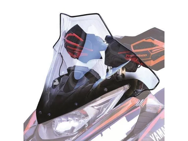 Powermadd 14530 Cobra Windshield - Mid - 17in. - Clear with Black Fade