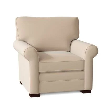 Caddy 38x22 Wide Armchair Craftmaster Body Fabric: Peyton 10, Arm Covers: Yes