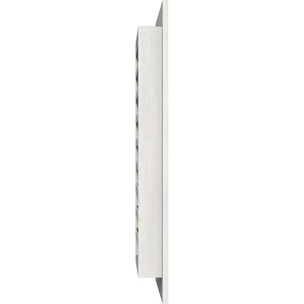 Ekena Millwork GVWVE24X1401RFPWR 24x22W x 14x22H Vertical Gable Vent (29x22W x 19x22H Frame Size): Primed, Functional, Rough Saw