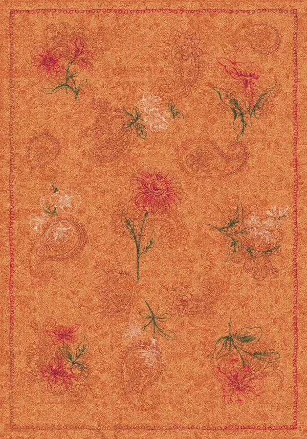 Milliken Pastiche Vintage 00601 FLAXEN 7&8x22 x 10&9x22 Rectangular Area Rug