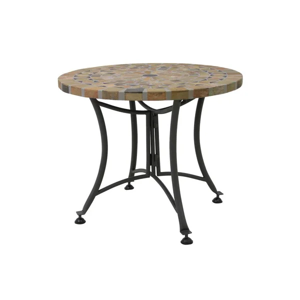 Sandstone Mosaic Outdoor Accent Table