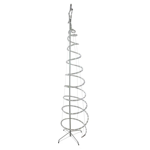 Hofert 7’ LED White Spiral Rope Light Tree with Star Tree Topper