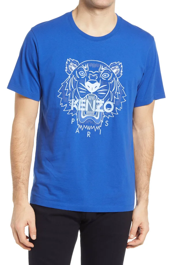 Kenzo Blue Classic Tiger T-Shirt