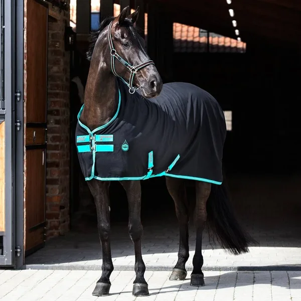 Amigo Stable Sheet 69 Black/Teal