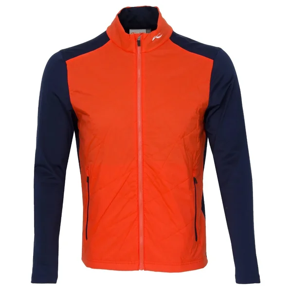 KJUS Retention Jacket Blood Orange/Atlanta Blue - SS19