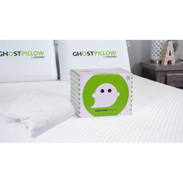 GhostBed Queen Size Premium Mattress Protector - White