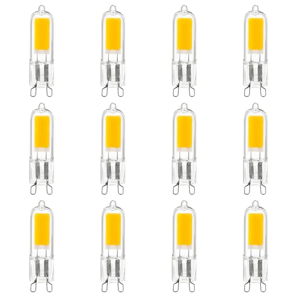 12-Pack Sunlite LED G9 Base Bulbs - 2W (25W Equal), 200 Lumen, 3000K Warm White