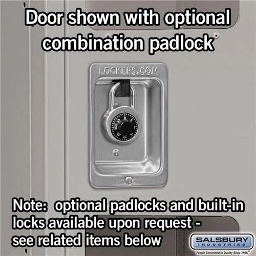 Salsbury Industries S-52165TN-U Extra Wide See-Through Metal Locker - Double Tier - 1 Wide - 6 Feet High - 15 Inches Deep - Tan