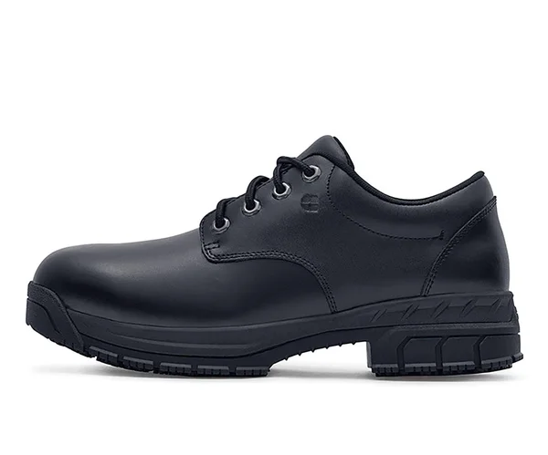 Shoes for Crews Men's Cade Slip Resistant Oxford Shoes - Steel Toe - Black Size 10.5(W)