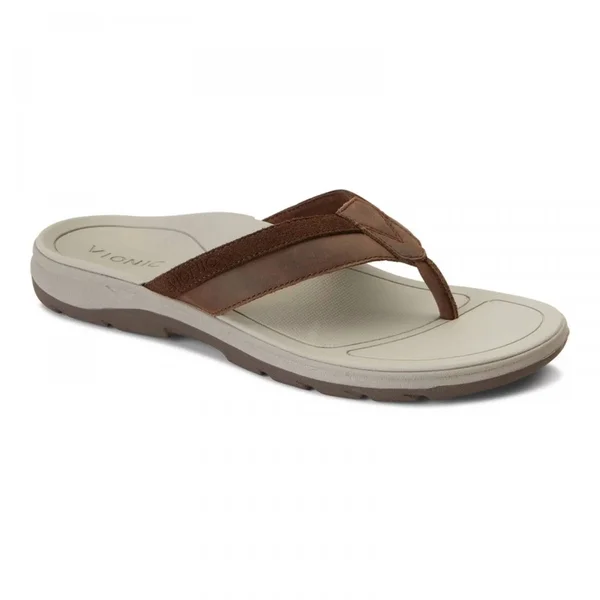 Vionic Dennis (Brown) Men's Sandals