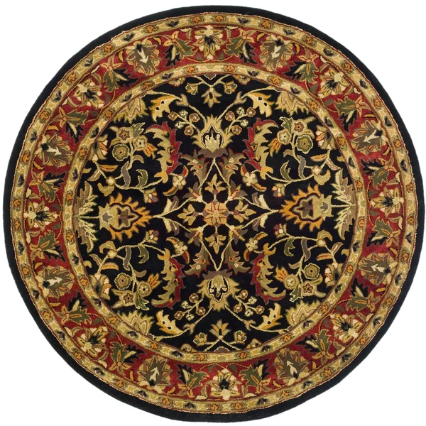 Safavieh Heritage HG953A Area Rug - Black/Red - Size: 4& x 6&