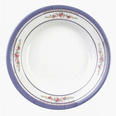Thunder Group 1109AR Rose Melamine Soup Plate 10 oz.