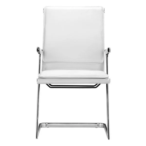 Brika Home Plus Conference Guest Chair in White - BR-370326
