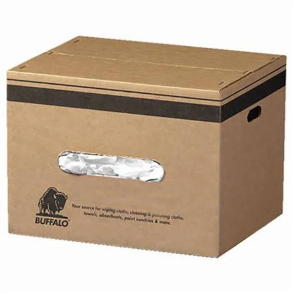 Buffalo Industries 10524 Reclaimed White Knit Wipers