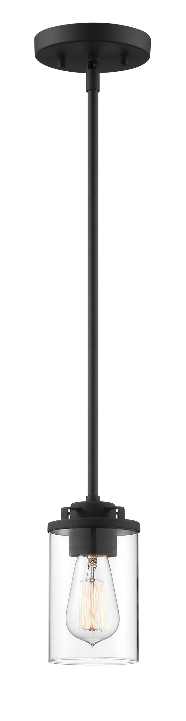 Designers Fountain 93330-BK Jedrek - 1 Light Mini-Pendant Black