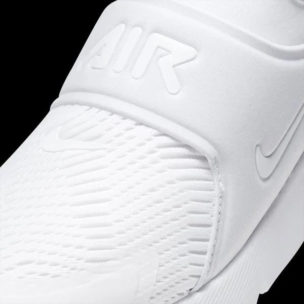 Nike Boys Air Max 270 Extreme - Shoes White/White/Metallic Silver Size 05.5